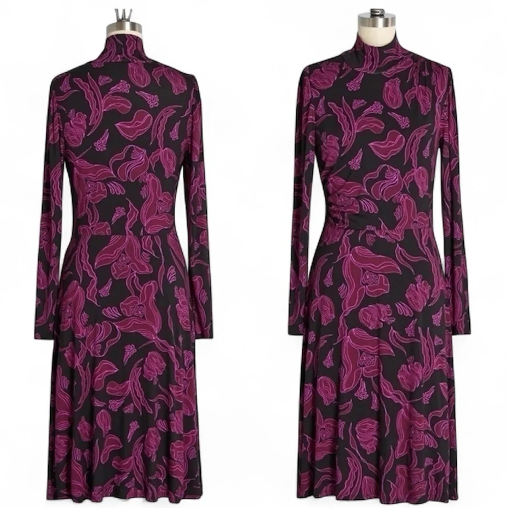 ModCloth Blush of Winter Midi Dress in Floral Print Size Small